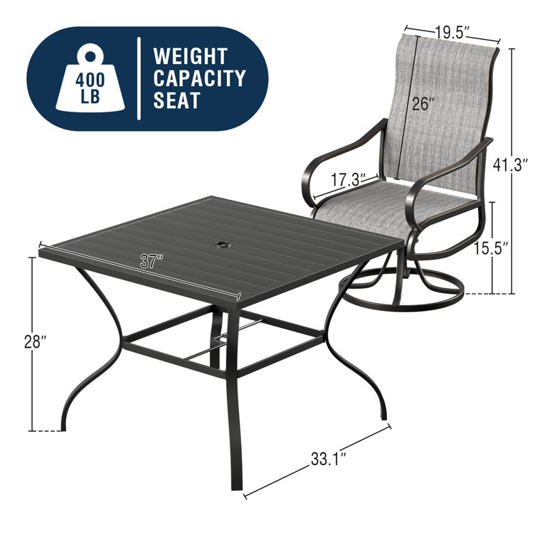 Weatherford 7 piece discount dining set outdoor